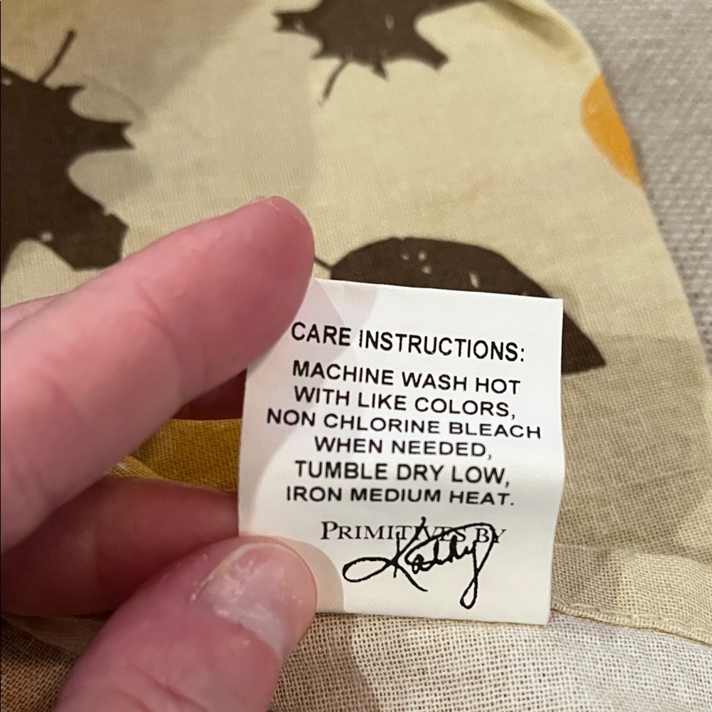 Primitives by Kathy Grateful Pumpkin Kitchen Tea Towel/NWT - Picture 9 of 10